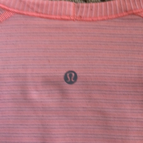 Lululemon run swiftly tech long sleeve shirt with them holes pop orange size 10 - Picture 4 of 6